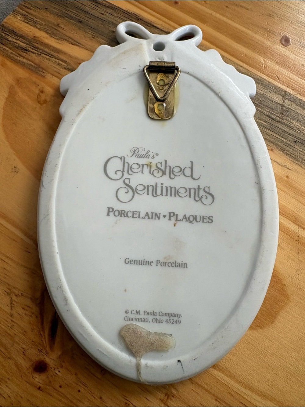 Ceramic Cherished Sentiments Oval Love Plaque - Picture 4 of 4
